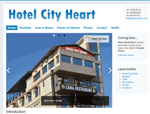 Tablet Screenshot of cityhearthotel.com
